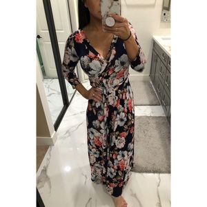 Long floral dress